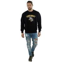 Harry Potter Men's Hufflepuff Cotton Sweatshirt in Black | Size: Large