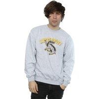 Harry Potter Men's Hufflepuff Cotton Sweatshirt in Grey | Size: 3XL