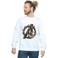 Avengers Infinity War Men's Logo Sweatshirt in White | Size: Large