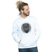 Black Panther Men's Made In Wakanda Cotton Hoodie in White | Size: 2XL