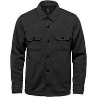Stormtech Men's Avalante Heather Knitted Shirt Jacket in Black | Size: 3XL