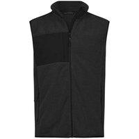 TEE JAYS Men's Mountain Fleece Body Warmer in Black | Size: XL