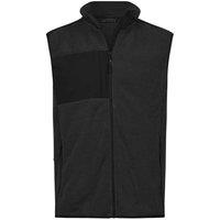 TEE JAYS Men's Mountain Fleece Body Warmer in Black | Size: Medium