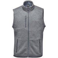 Stormtech Men's Avalante Knitted Heather Full Zip Gilet in Dark Grey | Size: 5XL