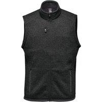 Stormtech Men's Avalante Knitted Heather Full Zip Gilet in Black | Size: 2XL