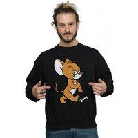 Tom & Jerry Men's Angry Mouse Cotton Sweatshirt in Black | Size: 2XL