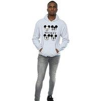 Disney Men's Mickey Mouse Four Heads Hoodie in Grey | Size: XL