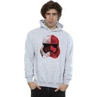 Star Wars: The Last Jedi Men's Stormtrooper Cubist Helmet Hoodie in Grey | Size: XL