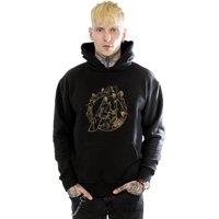 Avengers Infinity War Men's Logo Cotton Hoodie in Black | Size: 2XL