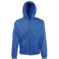 Fruit of the Loom Men's Premium 70 30 Hooded Zip-Up Sweatshirt Hoodie in Blue | Size: Large