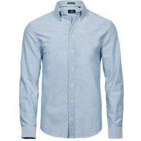 TEE JAYS Men's Perfect Oxford Shirt in Light Blue | Size: Small