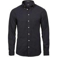 TEE JAYS Men's Perfect Oxford Shirt in Black | Size: XL