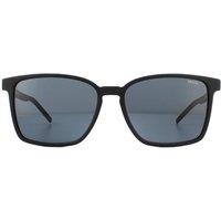 HUGO Men's Square Matte Black Grey Sunglasses
