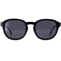 David Beckham Men's Round Black Grey Polarized DB1011/F/S