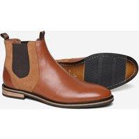 Alexander Pace Men's 'Becklow' Premium Leather Chealsea Boots in Brown | Size: 11