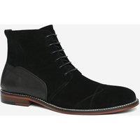 Alexander Pace Men's 'Rudyard' Premium Leather & Suede Chukka Boots in Black | Size: 8