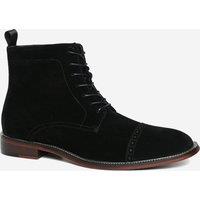 Alexander Pace Men's 'Carter' Calf Suede Ankle Boots in Black | Size: 10