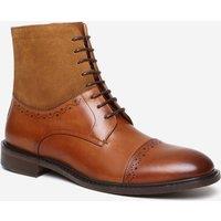 Alexander Pace Men's 'Rochester' Premium Leather & Suede Boots in Tan | Size: 9
