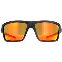 Oakley Men's Wrap Black Camo Prizm Ruby Cables