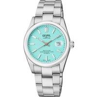 West Village 48913 Swiss Automatic Sellita SW200 Teal Sunray Dial Stainless Steel Watch
