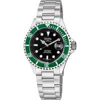 Gevril Men's Wall Street Swiss Automatic Sellita SW200 Watch in Bottle Green