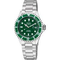 Wall Street Swiss Automatic SW200 Green Emerald Dial, Green Ceramic Bezel Stainless Steel Bracelet