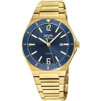 Gevril Men's High Line, Swiss Automatic Watch, Silver Dial, 316L Stainless Steel, & Sapphire Crystal in Gold