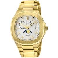 GV2 Men's Potente, Swiss Automatic Watch, White Dial, 316L Stainless Steel, & Sapphire Crystal in Gold