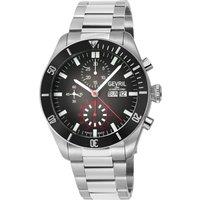 Gevril Men's Yorkville Chronograph, Swiss Automatic Diver, Black Dial, Unidirectional Rotating bezel Bezel, Stainless Steel, Sapphire Crystal, & 20