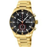 Gevril Men's Yorkville Chronograph, Swiss Automatic Diver, Gray Dial, Unidirectional Rotating bezel Bezel, Stainless Steel, Sapphire Crystal, & 20