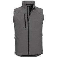 Russell Men's 3 Layer Soft Shell Gilet Jacket in Dark Grey | Size: Medium
