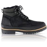 Silver Street London Men's Braben Premium Leather Hiker Boots in Black | Size: 7