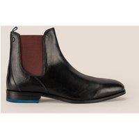 Oswin Hyde Men's Dennis Leather Chelsea Boots in Black | Size: 8