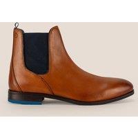 Oswin Hyde Men's Dennis Leather Chelsea Boots in Tan | Size: 9