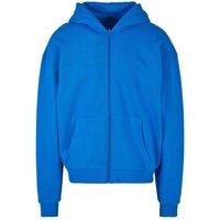 Build Your Brand Men's Ultra Heavyweight Full Zip Hoodie in Blue | Size: 2XL