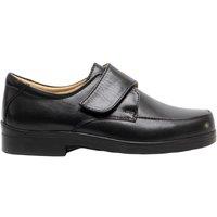 Roamers Men's Extra Wide Fitting Touch Fastening Casual Shoes in Black | Size: 9