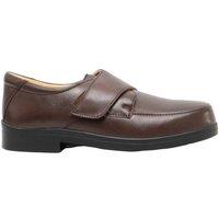 Roamers Men's Extra Wide Fitting Touch Fastening Casual Shoes in Brown | Size: 11