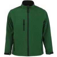 SOL'S Men's Relax Soft Shell Jacket (Breathable, Windproof & Water Resistant) in Bottle Green | Size: Large