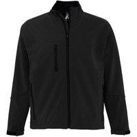 SOL'S Men's Relax Soft Shell Jacket (Breathable, Windproof & Water Resistant) in Black | Size: Medium