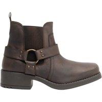 Woodland Men's Low Harley Gusset Harness Leather Boots in Brown | Size: 10