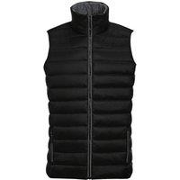 SOL'S Men's Wave Padded Water Repellent Bodywarmer Gilet in Black | Size: 2XL