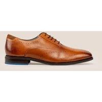 Oswin Hyde Men's Dean Leather Oxford Smart Shoe in Tan | Size: 12