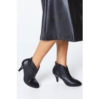 Wallis Women's Wide Fit Ashleigh Pointed Shoe Boots in Black | Size: 3