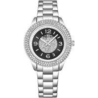 Madison 5532 38mm Quartz Watch with Crystals on Bezel and Inner Dial Stainless Steel Bracelet 18mm wide
