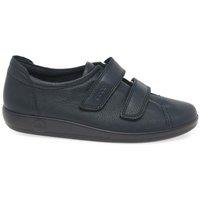 Ecco Women's 'Soft 2 Strap' Casual Trainers in Dark Navy | Size: 5