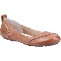 Hush Puppies Women's 'Janessa' Leather Slip On Shoes in Tan | Size: 3