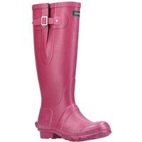 Cotswold Women's 'Windsor Welly' Plain Rubber Wellington Boots in Pink | Size: 8