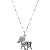 Latelita Women's Zodiac Star Sign Necklace Silver Aries