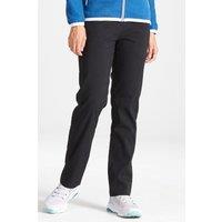 Craghoppers Women's Stretch Kiwi Pro Agile Walking Trousers in Black | Size: 16R