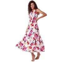 Floral Belted Maxi Dress